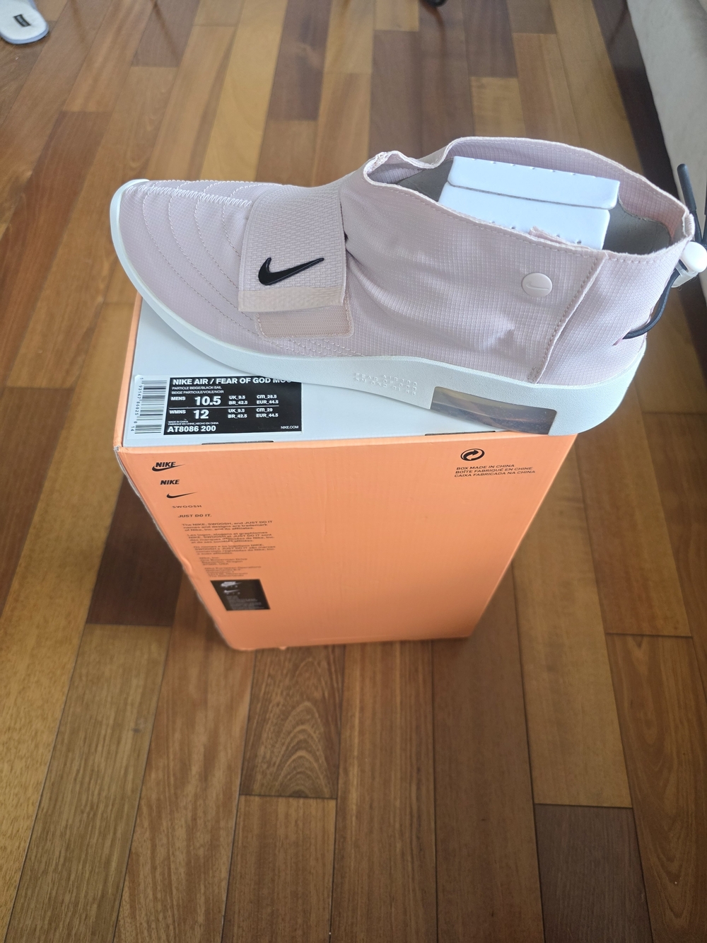 Nike Air Fear of God Moc 'Particle Beige' sneaker (style code AT8086-200)
